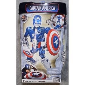 Captain America Mega Bloks 91212 Techbot Marvel 2011‎ Avengers Damaged Packaging